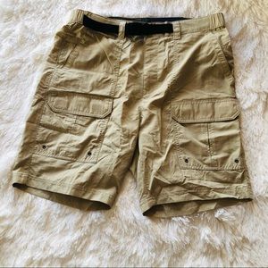 Mens Khaki Cargo Shorts Croft & Barrow 34